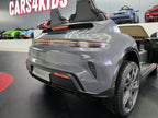 Voiture électrique enfant Porsche Taycan 2 places 24 V gris – Racing Star Pro – vue 5