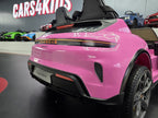 Voiture électrique enfant Porsche Taycan 2 places 24 V rose – Racing Star Pro – vue 7