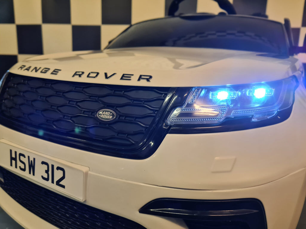 Voiture électrique enfant Range Rover Velar 12 V avec télécommande blanc – Adventure Rider – vue 7
