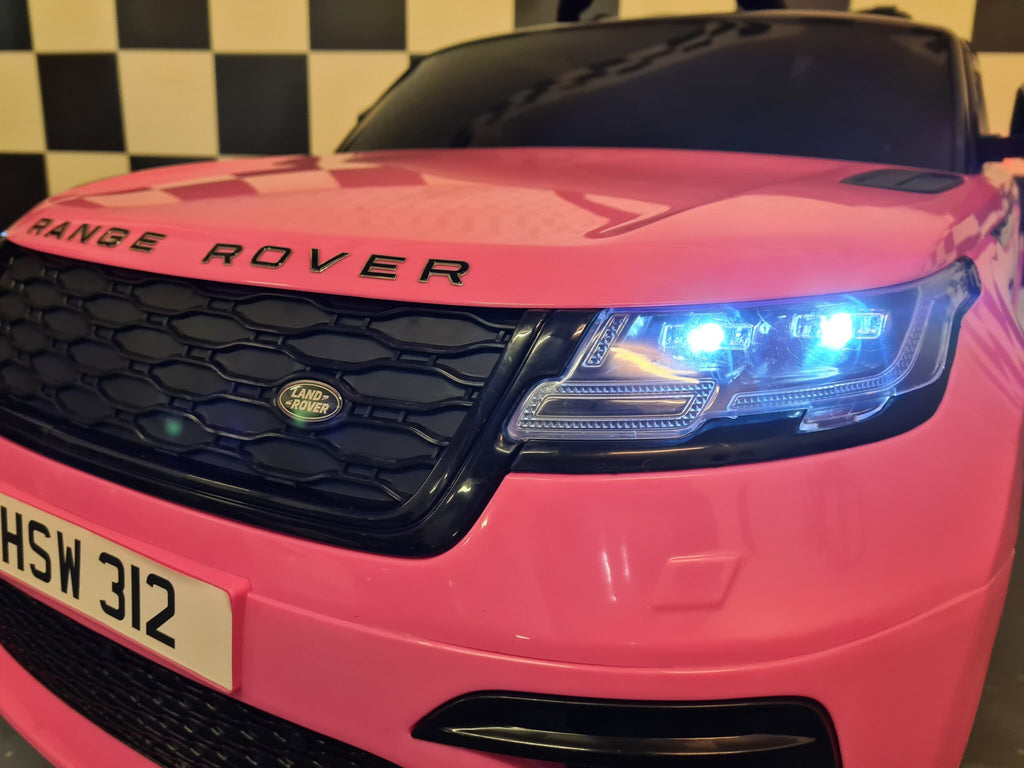 Voiture électrique enfant Range Rover Velar 12 V avec télécommande rose – Adventure Rider – vue 7