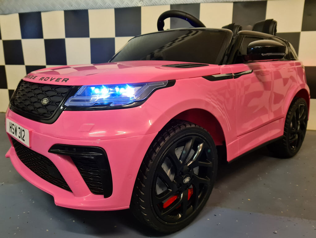 Voiture électrique enfant Range Rover Velar 12 V avec télécommande rose – Adventure Rider – vue 3