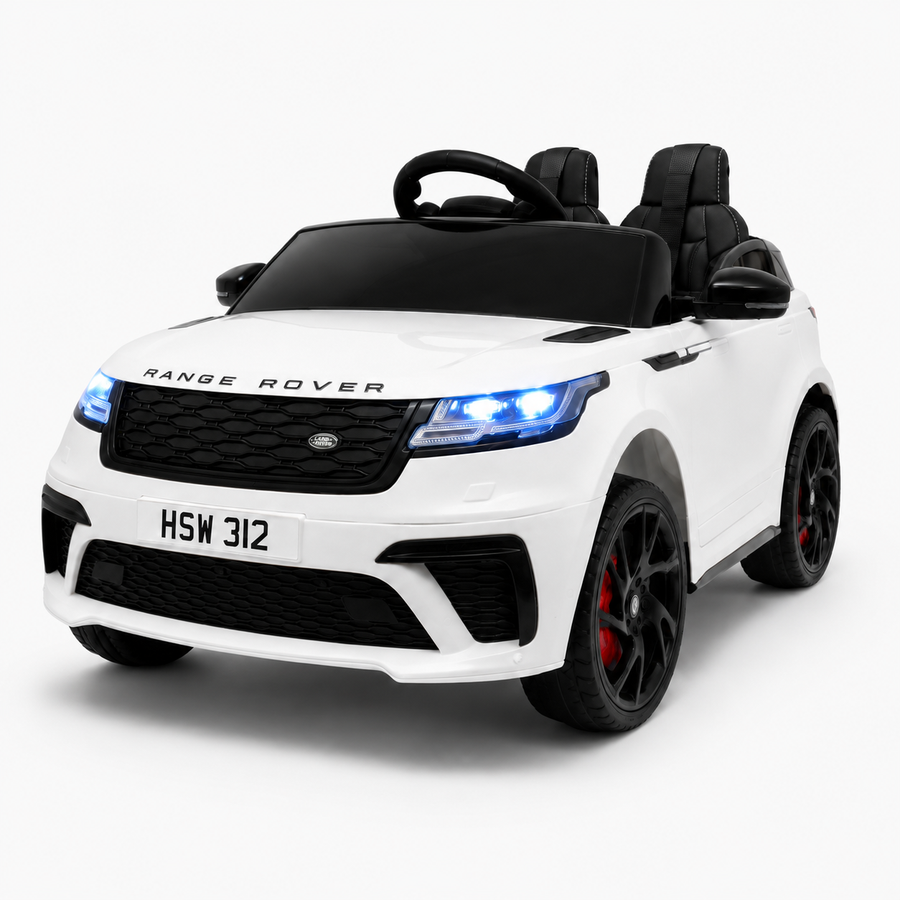 Voiture électrique enfant Range Rover Velar 12 V avec télécommande blanc – Adventure Rider