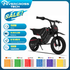 EVERCROSS TECH EV 05M Electric Motorbike for children, 150W, speeds 8/16 km/h, battery life up to 10 km, Motorbike Cross 12 inches for