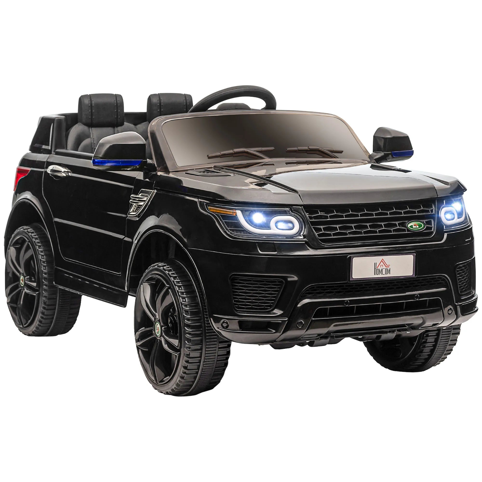 Homcom Licensed Electric Car for Children Aged 3-6 Years with 2 Motors and Remote Control 12V 110X68X52 cm Black