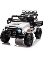 HAUSPROFI 12V Kids Electric Car, With Remote Control,Seat Belt,LED Lights,ATV 4 Wheels,Bluetooth Speaker,3-Speeds,Suspension, for 3+ Years