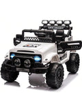 HAUSPROFI 12V Kids Electric Car, With Remote Control,Seat Belt,LED Lights,ATV 4 Wheels,Bluetooth Speaker,3-Speeds,Suspension, for 3+ Years