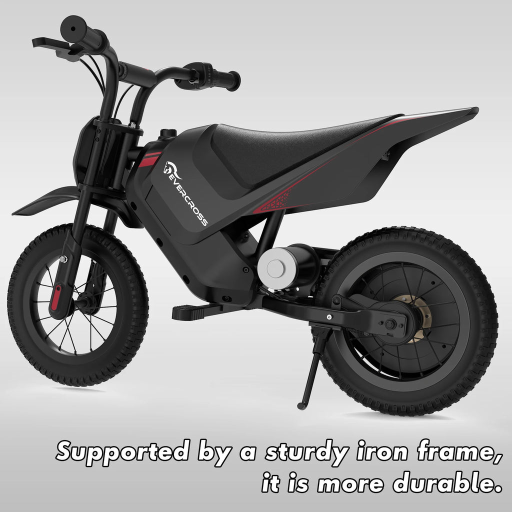 EVERCROSS TECH EV 05M Electric Motorbike for children, 150W, speeds 8/16 km/h, battery life up to 10 km, Motorbike Cross 12 inches for
