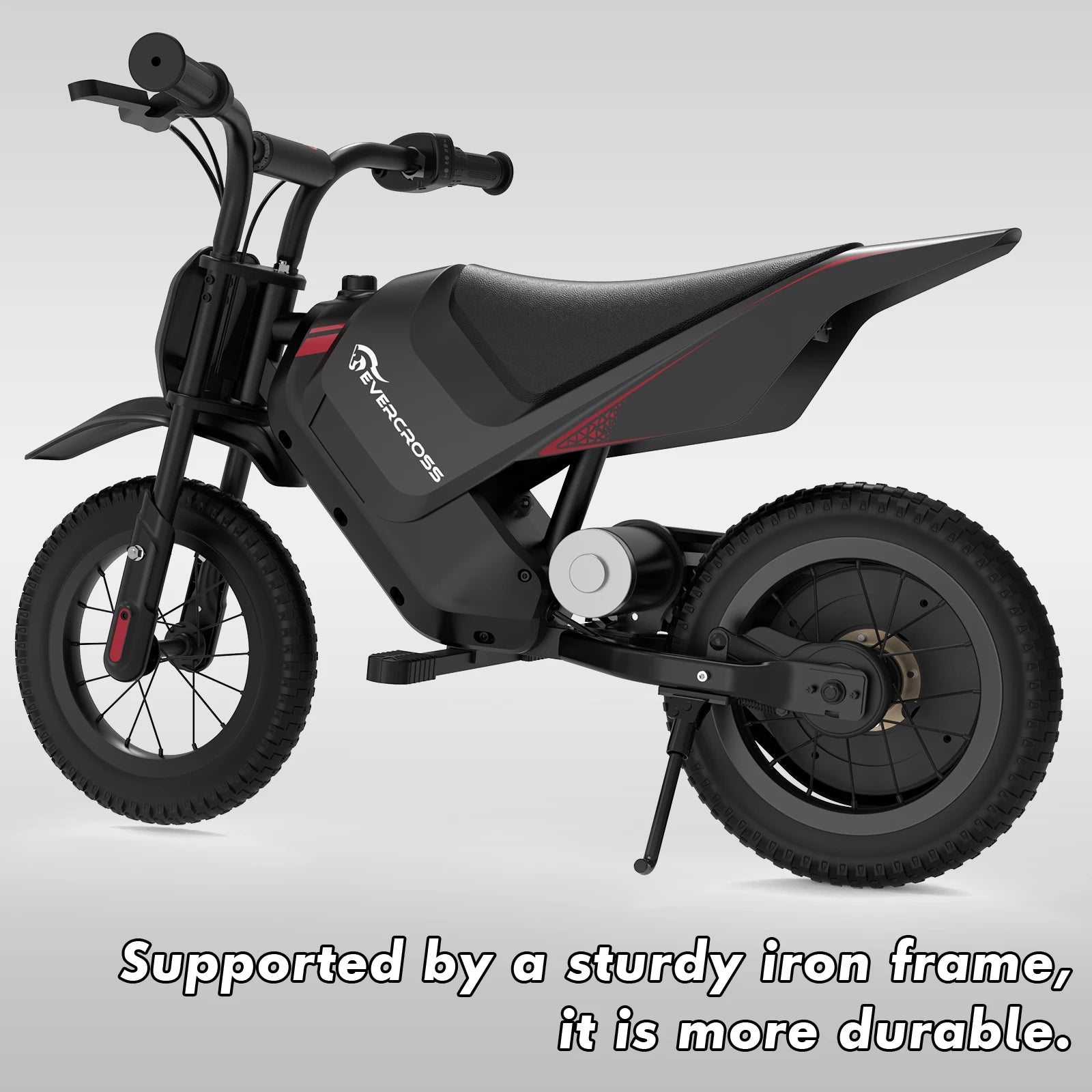 EVERCROSS TECH EV 05M Electric Motorbike for children, 150W, speeds 8/16 km/h, battery life up to 10 km, Motorbike Cross 12 inches for