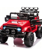 HAUSPROFI 12V Kids Electric Car, With Remote Control,Seat Belt,LED Lights,ATV 4 Wheels,Bluetooth Speaker,3-Speeds,Suspension, for 3+ Years