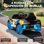 Aiyaplay Electric Police Car for Children +3 Years Old 12V with 2.4g Remote Control Lights Siren Music