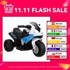 Homcom Electric Motorcycle for Children 18-36 Months 66X37X44 cm Blue