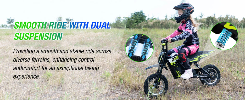RCB R9X Kids Electric Motorcycle, 3 Adjustable Speeds, 36V 5.2Ah 300W Motor, 15km Range, 25km/h Max Speed, 12" Tires, Safe & Comfortable Design, Children Electric Motorcycle, Ideal Electric Motorcycle Gift for Kids