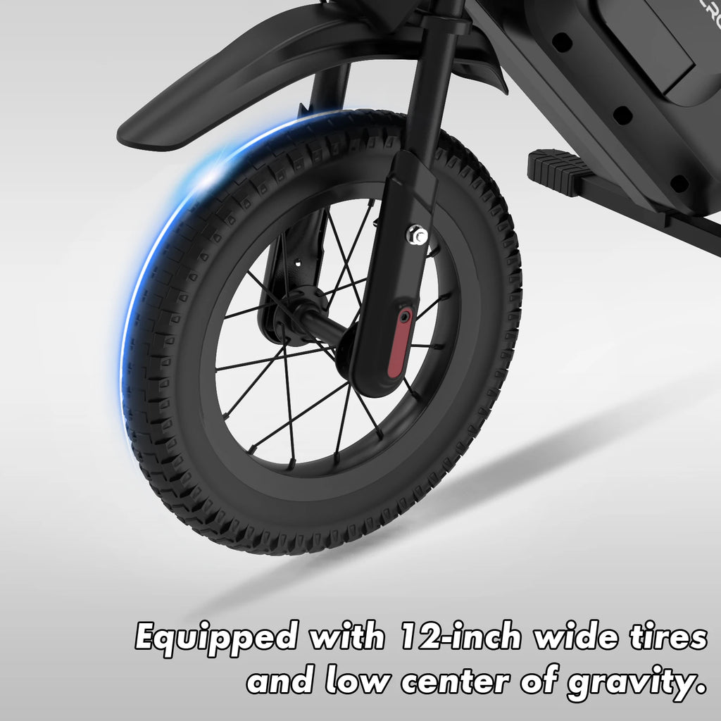 EVERCROSS TECH EV 05M Electric Motorbike for children, 150W, speeds 8/16 km/h, battery life up to 10 km, Motorbike Cross 12 inches for