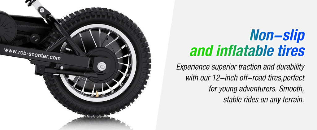 RCB R9X Kids Electric Motorcycle, 3 Adjustable Speeds, 36V 5.2Ah 300W Motor, 15km Range, 25km/h Max Speed, 12" Tires, Safe & Comfortable Design, Children Electric Motorcycle, Ideal Electric Motorcycle Gift for Kids