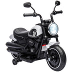 Electric Motorcycle for Children 18-36 Months with 6V Battery Headlight and Detachable Auxiliary Wheels