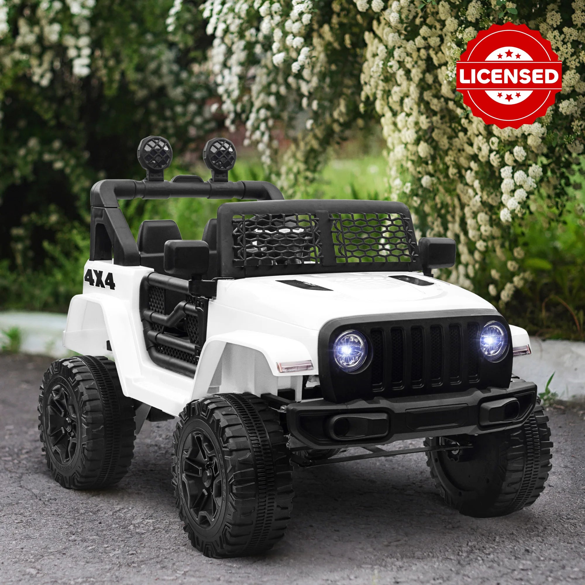 Homcom Licensed Electric Car for Children +3 Years 2 Motors Remote Control 100X65X72 cm