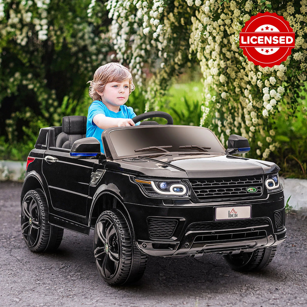 Homcom Licensed Electric Car for Children Aged 3-6 Years with 2 Motors and Remote Control 12V 110X68X52 cm Black