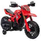 Aiyaplay Electric Motorcycle for Children +3 Years Old 12V Battery Motorcycle for Children with Training Wheels Grip Accelerator and Bo