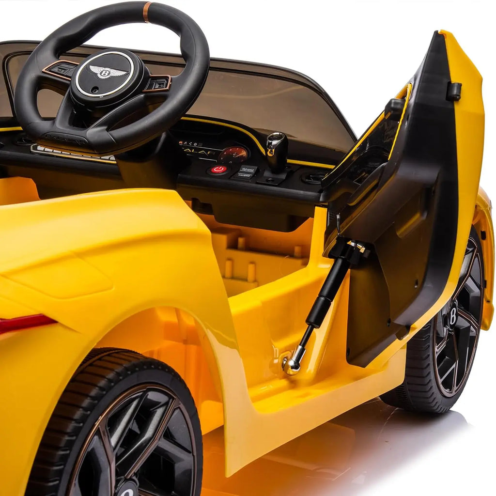 12V Ride-On Car for Kids Electric Car Children 3-8 Years with Child Safety, Scissor Door, Suspension, 3 Speed, LED Lights, Horn