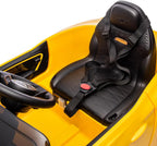 12V Ride-On Car for Kids Electric Car Children 3-8 Years with Child Safety, Scissor Door, Suspension, 3 Speed, LED Lights, Horn