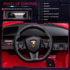 Homcom 12V Electric Car for Children +3 Years Lamborghini Sian Remote Control