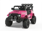 HAUSPROFI 12V Kids Electric Car, With Remote Control,Seat Belt,LED Lights,ATV 4 Wheels,Bluetooth Speaker,3-Speeds,Suspension, for 3+ Years