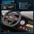 Homcom Licensed Electric Car for Children Aged 3-6 Years with 2 Motors and Remote Control 12V 110X68X52 cm Black