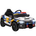 Aiyaplay Electric Police Car for Children +3 Years Old 12V with 2.4g Remote Control Lights Siren Music