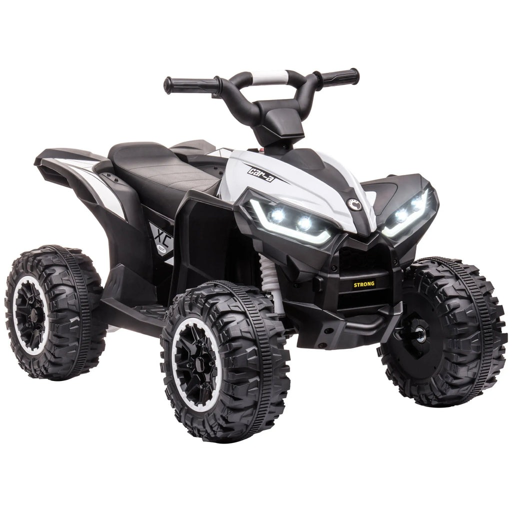 HOMCOM 12 V electric quad for children, electric car for kids with 2 motors and 2 speeds at 3–6 km/h, LED headlights, horn, for a child of