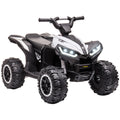 HOMCOM 12 V electric quad for children, electric car for kids with 2 motors and 2 speeds at 3–6 km/h, LED headlights, horn, for a child of