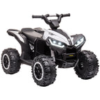 HOMCOM 12 V electric quad for children, electric car for kids with 2 motors and 2 speeds at 3–6 km/h, LED headlights, horn, for a child of