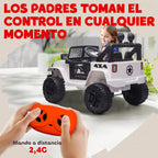Homcom Licensed Electric Car for Children +3 Years 2 Motors Remote Control 100X65X72 cm