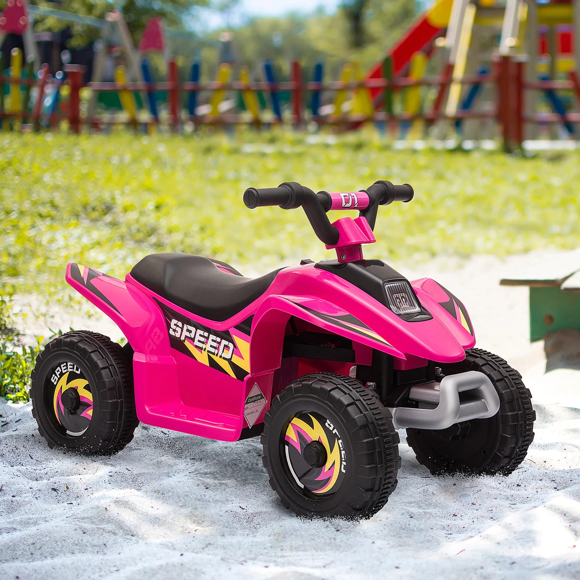 Homcom Electric Quad for Children 18-36 Months 6V Forward Reverse 72X40X45.5Cm