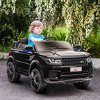 Homcom Licensed Electric Car for Children Aged 3-6 Years with 2 Motors and Remote Control 12V 110X68X52 cm Black