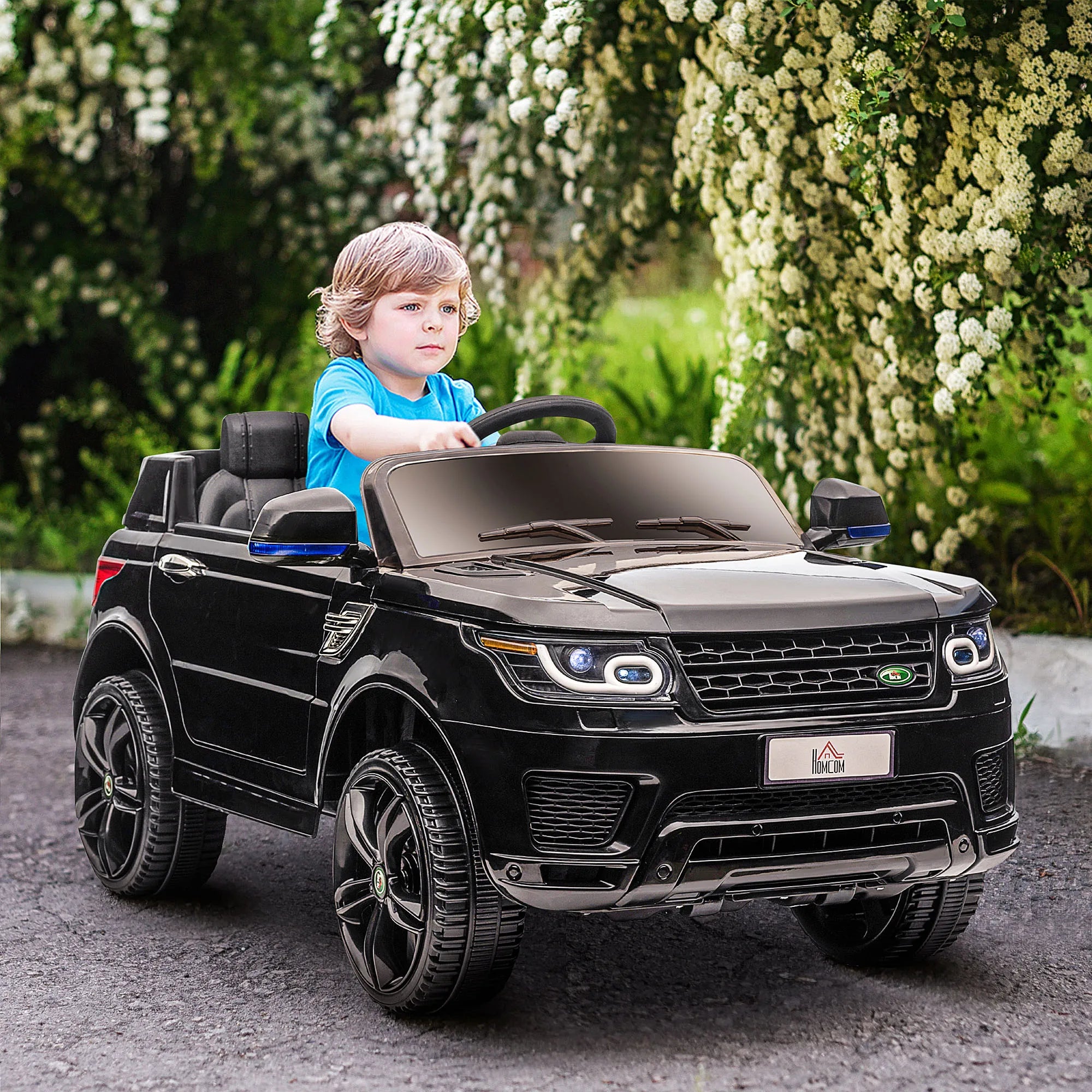 Homcom Licensed Electric Car for Children Aged 3-6 Years with 2 Motors and Remote Control 12V 110X68X52 cm Black