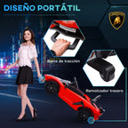 HOMCOM electric car Lamborghini for kids with MP3 red lights