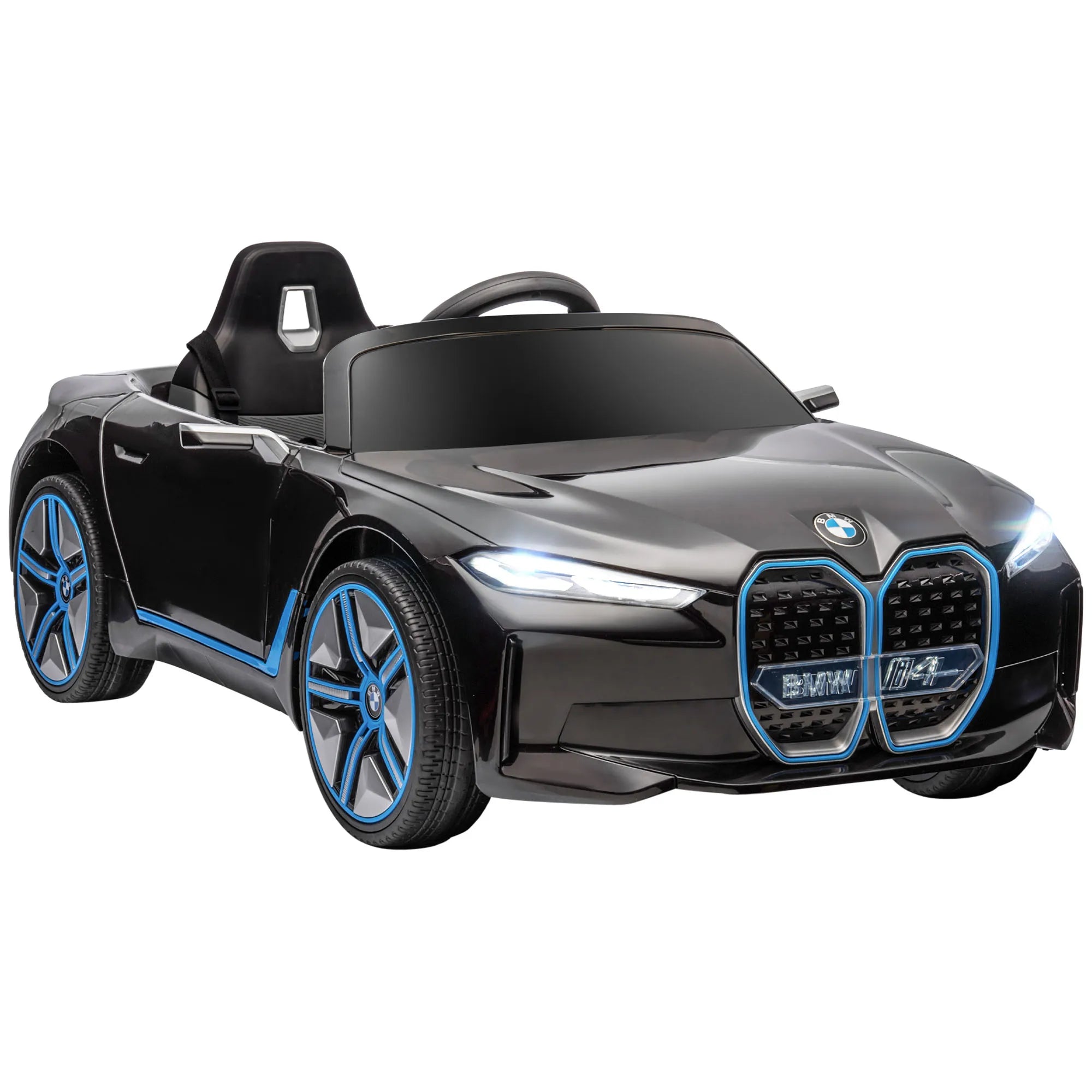 Homcom Electric Car for Children 37-72 Months with Mp3 Music 115X67X45 cm Black