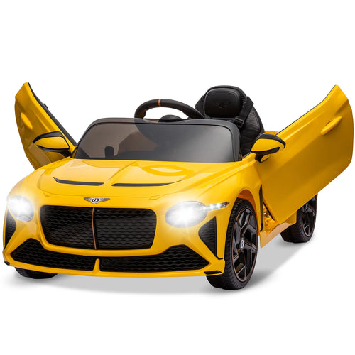 12V Ride-On Car for Kids Electric Car Children 3-8 Years with Child Safety, Scissor Door, Suspension, 3 Speed, LED Lights, Horn