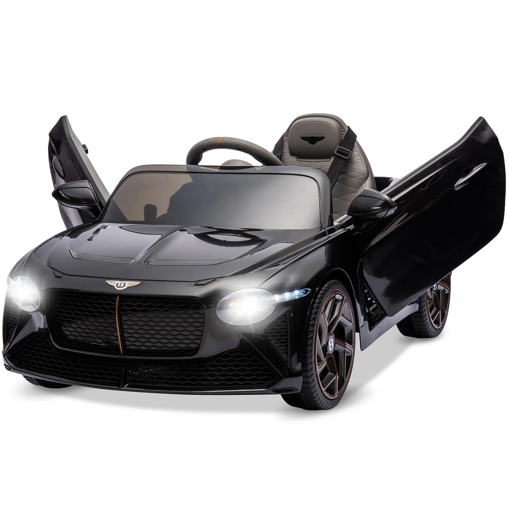 12V Ride-On Car for Kids Electric Car Children 3-8 Years with Child Safety, Scissor Door, Suspension, 3 Speed, LED Lights, Horn