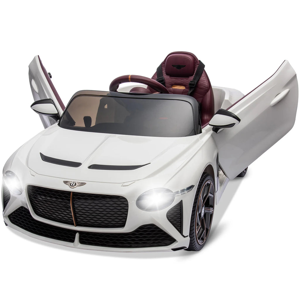 12V Ride-On Car for Kids Electric Car Children 3-8 Years with Child Safety, Scissor Door, Suspension, 3 Speed, LED Lights, Horn