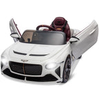 12V Ride-On Car for Kids Electric Car Children 3-8 Years with Child Safety, Scissor Door, Suspension, 3 Speed, LED Lights, Horn
