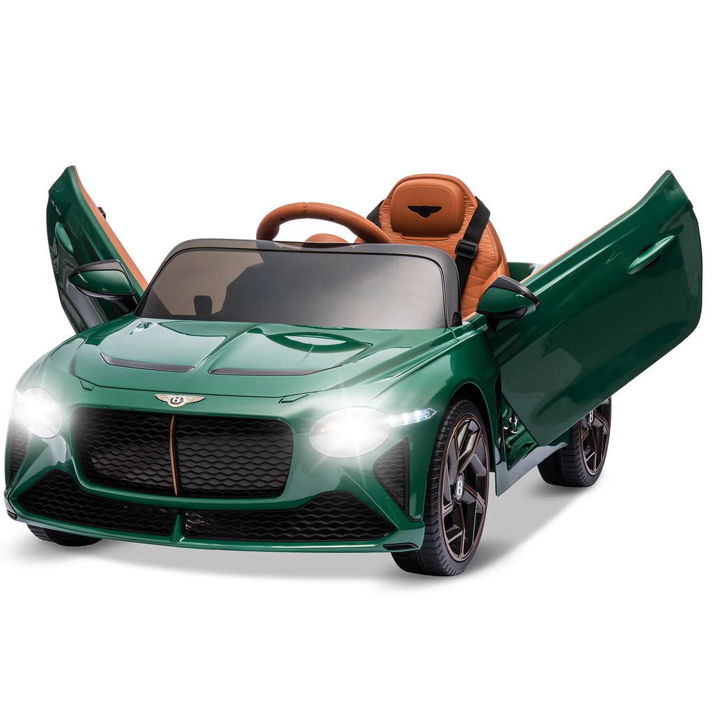 12V Ride-On Car for Kids Electric Car Children 3-8 Years with Child Safety, Scissor Door, Suspension, 3 Speed, LED Lights, Horn