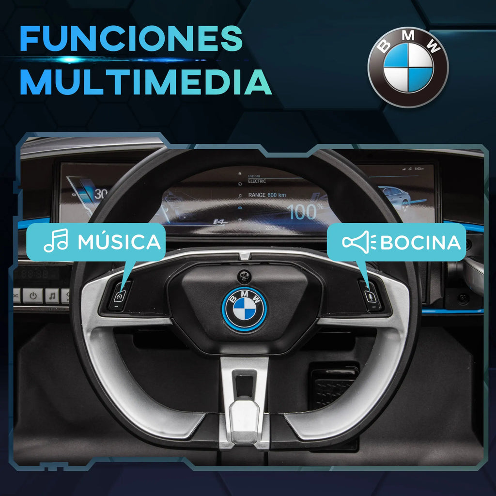 Homcom Electric Car for Children 37-72 Months with Mp3 Music 115X67X45 cm Black