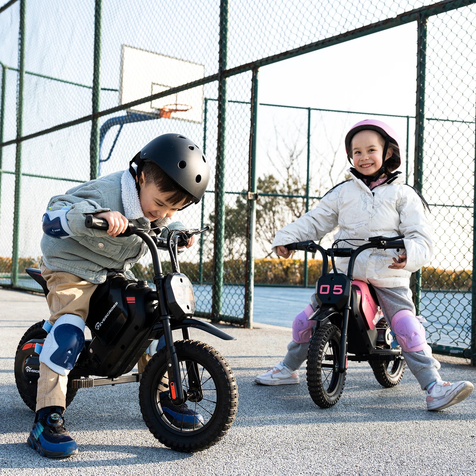 EVERCROSS TECH EV 05M Electric Motorbike for children, 150W, speeds 8/16 km/h, battery life up to 10 km, Motorbike Cross 12 inches for