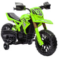 Aiyaplay Electric Motorcycle for Children +3 Years Old 12V Battery Motorcycle for Children with Training Wheels Grip Accelerator and Bo