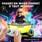 HOMCOM Electric Car for Children Sports Electric Vehicle Lamborghini Sian 12 V - V. Max. 5 km/h with 2.4G Remote Control Eff