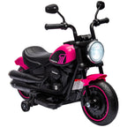 Electric Motorcycle for Children 18-36 Months with 6V Battery Headlight and Detachable Auxiliary Wheels
