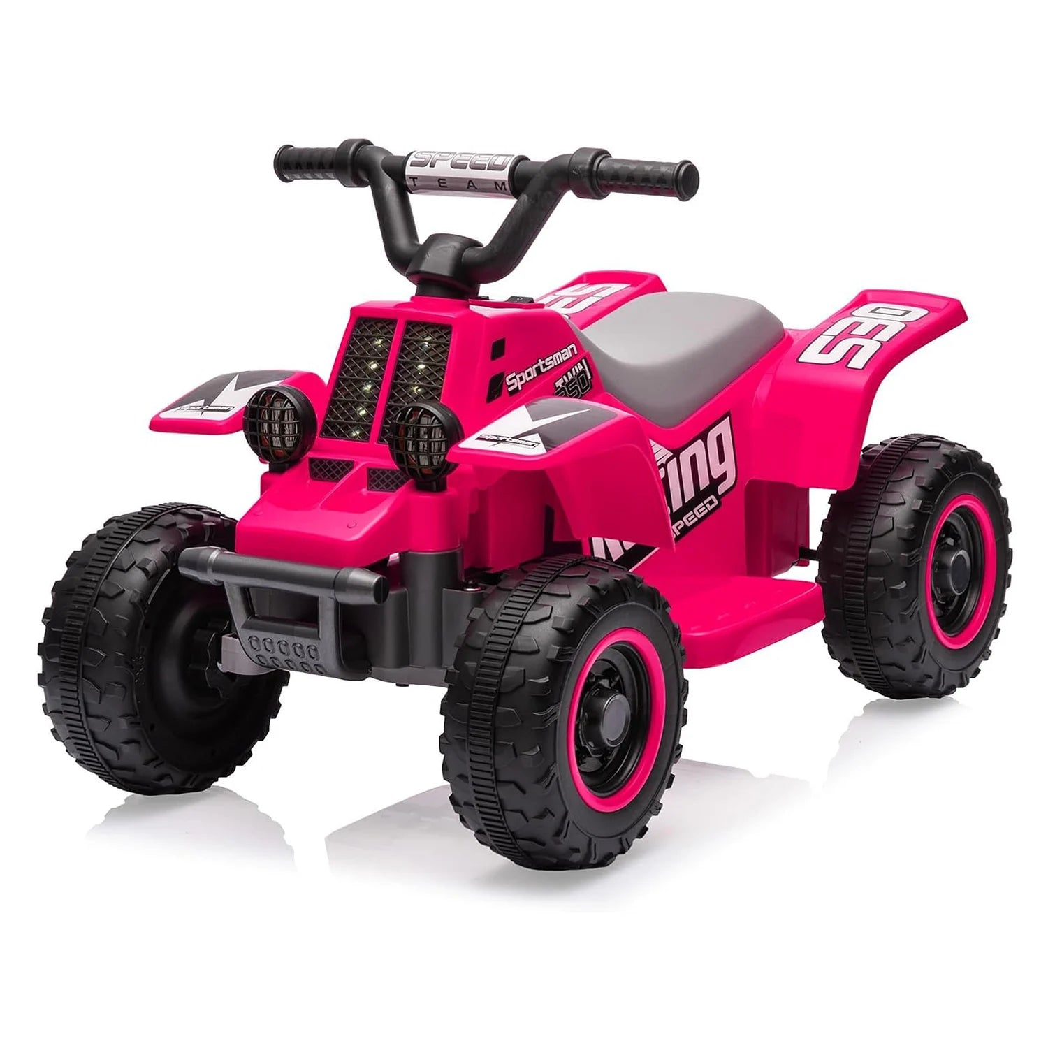 6V Kids Ride on Car Electric Quad ATV with Forward/Reverse Gear, Music and Horn Battery Powered Electric Vehicle for 3+ years