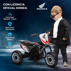 Homcom Children's Electric Motorcycle with Licensed Honda Crf450Rl 71X40.5X43.5Cm Gray