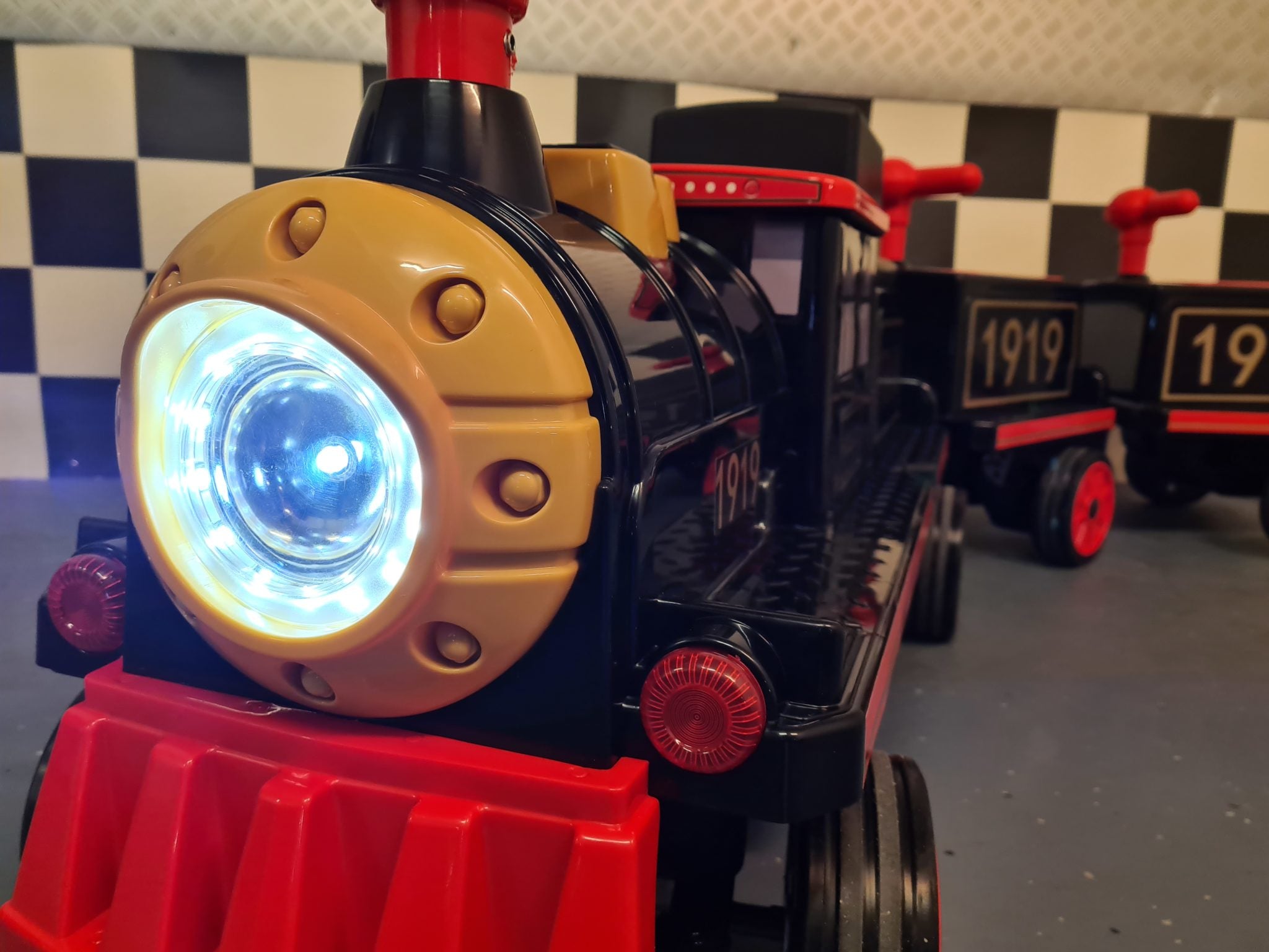Véhicule électrique enfant train 12 V avec 2 wagons – Urban Rider Pro – vue 5